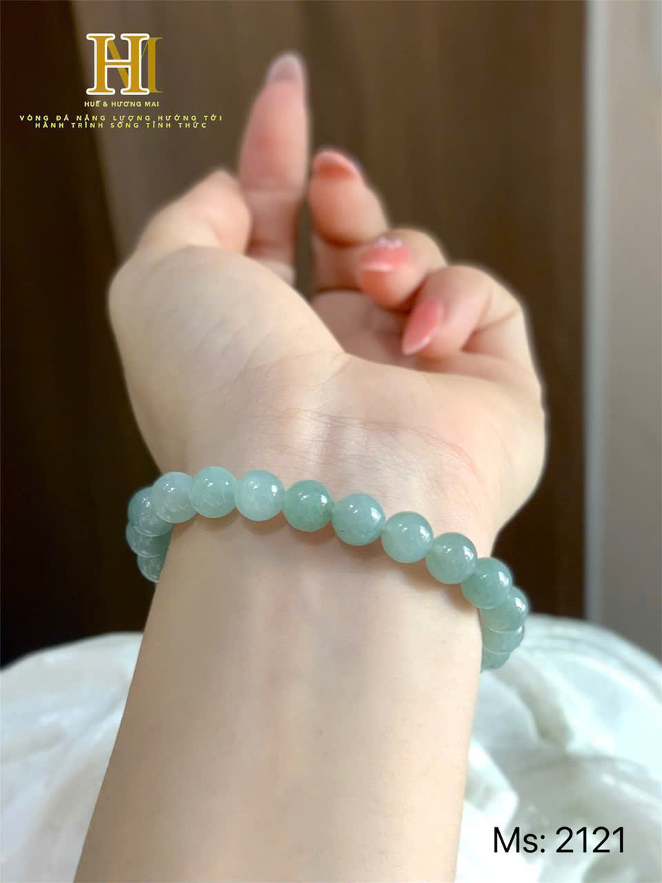 Vòng tay Ngọc Băng Nước Xanh