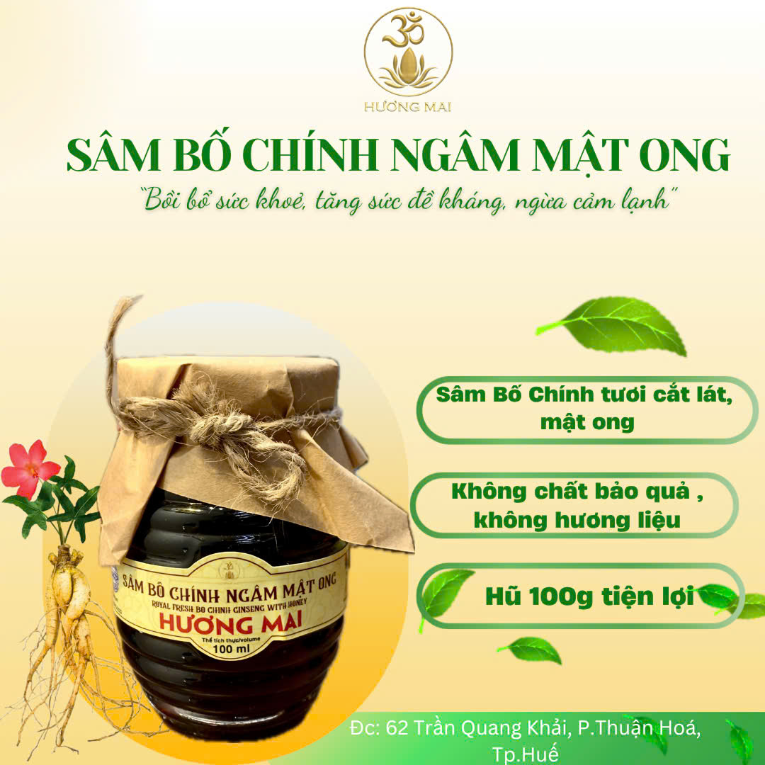 Sâm Bố Chính Ngâm Mật Ong - 100ml