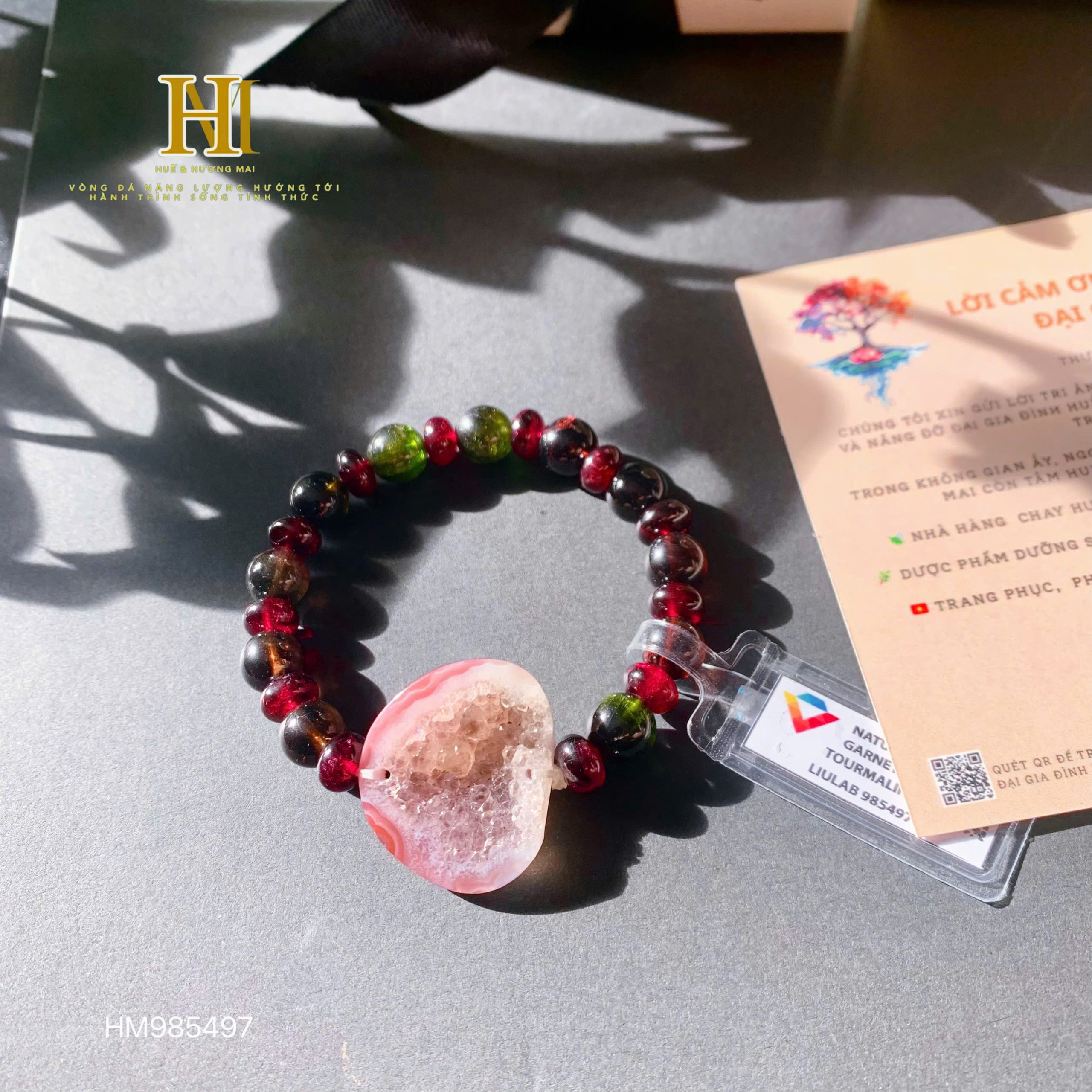 Vòng Tourmaline & Garnet