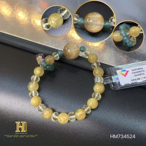 VÒNG THẠCH ANH TÓC VÀNG MIX CITRINE